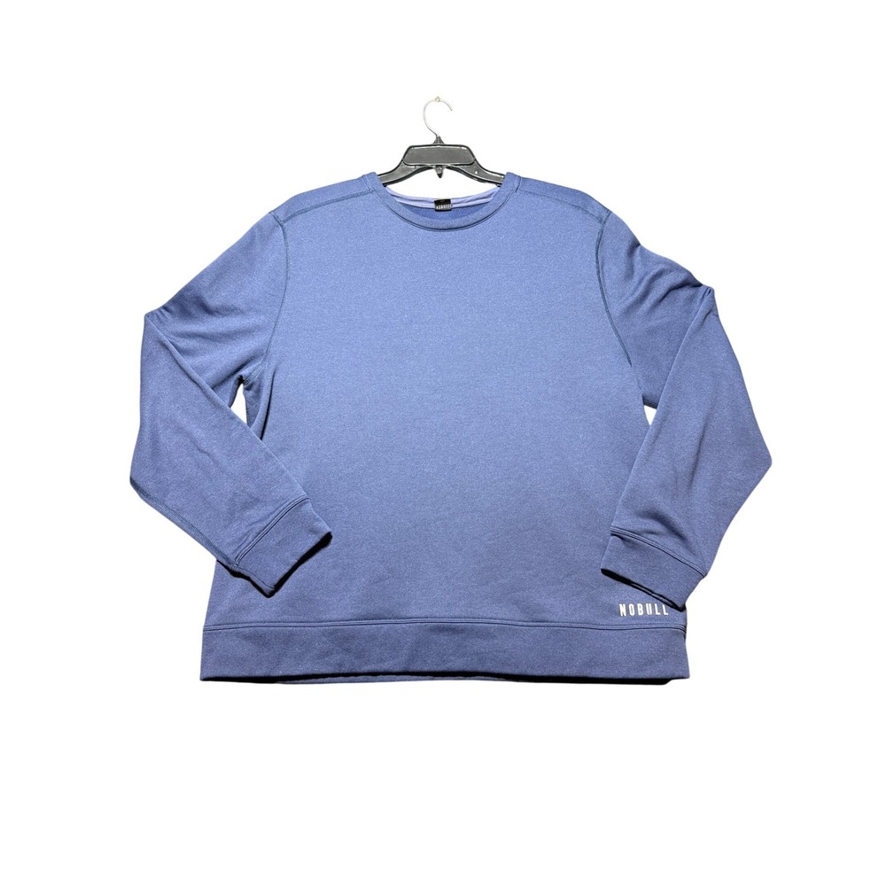 NOBULL Crewneck Sweatshirt Mens XXL Blue Excellent Performance Fleece